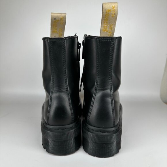 Dr Martens Vegan Jadon II Boot Mono Platforms Black Women's Size 8 - Picture 11 of 16